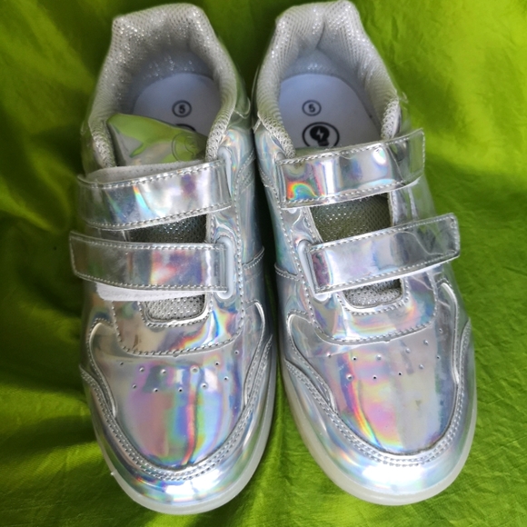 Holographic led Velcro shoes - Picture 3 of 5